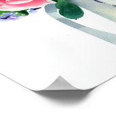 Speelse regenboog, begeleiders boeket (D) Poster (Hoek)