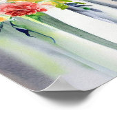 Speelse regenboog, bruids cascading boeket 1, poster (Hoek)