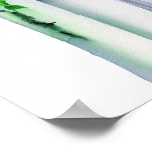 Speelse regenboog, bruids cascading boeket 2, poster (Hoek)