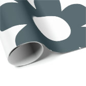 Speelse Retro Bloem Patroon Cadeaupapier (Rol Hoek)