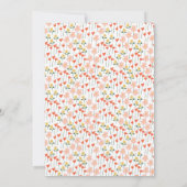 Speelse Retro Bloemen Sinaasappel Bloemen Vrijgeze Kaart (Achterkant)