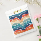 Speelse Retro Regenboog Strepen voor Custom Produc Bedankzakje (Gezegeld)