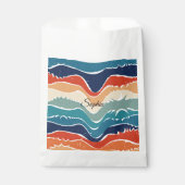 Speelse Retro Regenboog Strepen voor Custom Produc Bedankzakje (Voorkant)