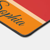 Speelse Retro Regenboog Strepen voor Custom Produc Bureaumat (Hoek)