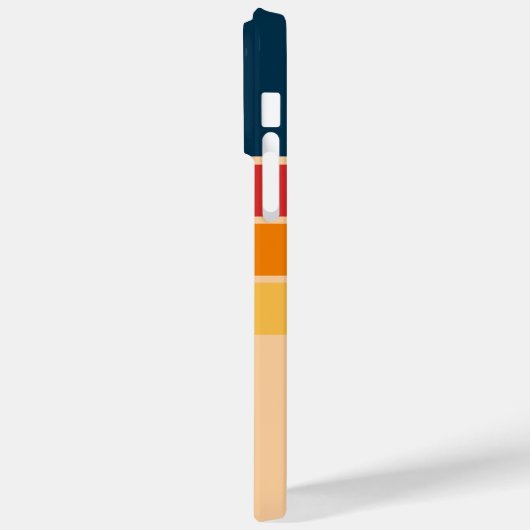 Speelse Retro Regenboog Strepen voor Custom Produc Case-Mate iPhone Case (Achterkant / Links)