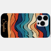 Speelse Retro Regenboog Strepen voor Custom Produc Case-Mate iPhone Case (Achterkant (horizontaal))