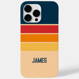 Speelse Retro Regenboog Strepen voor Custom Produc Case-Mate iPhone 14 Pro Max Hoesje