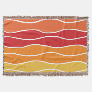 Speelse Retro Regenboog Strepen voor Custom Produc Deken