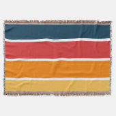 Speelse Retro Regenboog Strepen voor Custom Produc Deken (Voorkant)