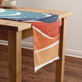 Speelse Retro Regenboog Strepen voor Custom Produc Medium Tafelloper (Voorbeeld)