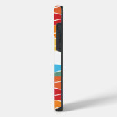 Speelse Retro Regenboogstrepen voor Aangepast Prod iPhone Hoesje (Linkerkant)