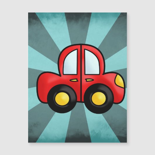Speelse Retro Speelgoed Auto Kunst (Voorkant)