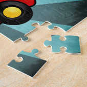 Speelse Retro Speelgoed Auto Kunst Legpuzzel (Zijkant)