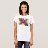 Speelse Rode ABSTRACTE KUNST Draagbare Kunst T-shirt (Voorkant volledig)