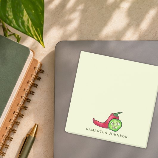 Speelse Rode Chilepeper & Jalapeño Post-it® Notes