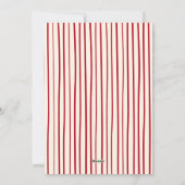 Speelse Rode Doodle 3 Foto Kerstmis Feestdagenkaart (Achterkant)