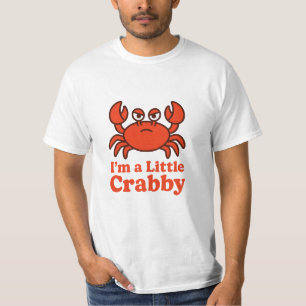 Speelse Rode Krab – “Ik ben een Beetje Kribbig” Hu T-shirt