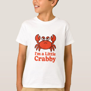 Speelse Rode Krab – “Ik ben een Beetje Kribbig” Hu T-shirt