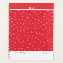 Speelse rode moderne bloem