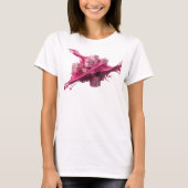 Speelse Roze Abstracte Kubussen Custom Shirt (Voorkant)