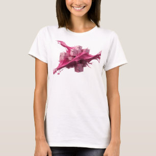 Speelse Roze Abstracte Kubussen Custom Shirt