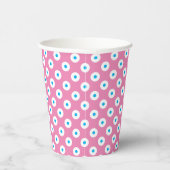 Speelse Roze Beker met Blauw en Wit Polka-Stippen (Rechts)