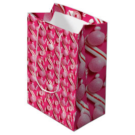 Speelse roze Gumballs & Mint Snoep Medium Cadeauzakje
