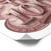 Speelse Roze KEEP IT 100 Grafisch Ontwerp Poster (Hoek)