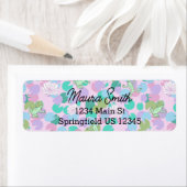 Speelse Roze Kikkers leuk retouradres Etiket (Insitu)