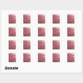 Speelse Roze ONVERONTschuldigd Sticker Print (Vel)