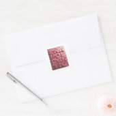 Speelse Roze ONVERONTschuldigd Sticker Print (Envelop)