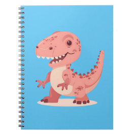 Speelse Roze T-Rex Dino Notitieboek