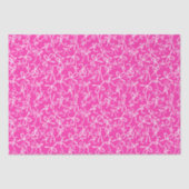 Speelse Roze Witte Strikken Patroon Meisjesachtig  Tissuepapier (Voorkant)