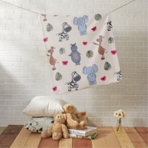 Speelse Safari Dieren Babydeken (v.1)