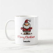 Speelse Santa Claus Grappige Koffiemok (Links)