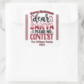 Speelse Santa Kerst sticker (Tas)