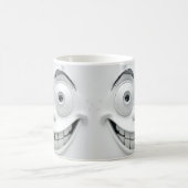 Speelse Sarcastische Gezicht 3D Mok Wrap Design (Center)
