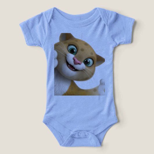 Speelse Schattige Kat Cartoon Close-Up (Design voorkant)