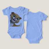 Speelse Schattige Kat Cartoon Close-Up (Ontwerp Voorkant & Achterkant)