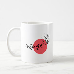 Speelse, schattige, moderne, eenvoudig ontwerp van koffiemok