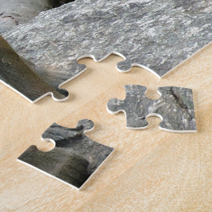 Speelse, schattige, slimme en vriendelijke baviane legpuzzel