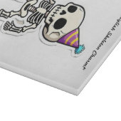 Speelse schedel Sticker Snijplank (Hoek)