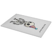 Speelse schedel Sticker Snijplank (Hoek)