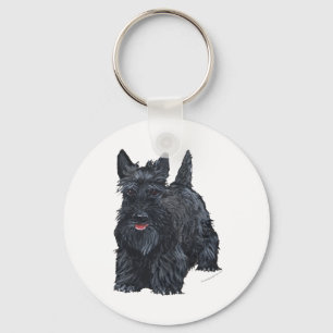 Speelse Schotse Terrier Sleutelhanger