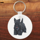 Speelse Schotse Terrier Sleutelhanger (Voorkant)