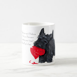 Speelse Schotse Terrier Valentijnsbeker Koffiemok