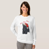 Speelse Scottie Kerstman T-shirt (Voorkant volledig)