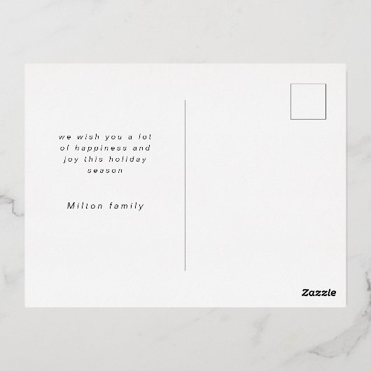 Speelse Script Photo Happy Holiday Kaart (Achterkant)