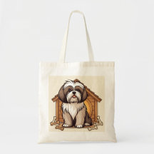 Speelse Shih Tzu-hondenhuis 