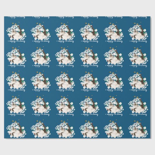 Speelse Siamese Kat Cadeaupapier (Vlak)